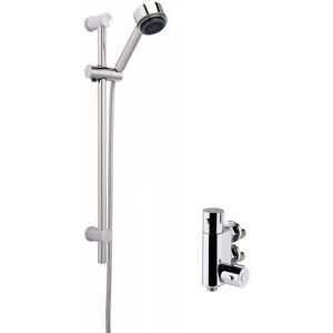 Balterley Thermostatic Vertical Bar Valve Multi Function Handset Slider Rail in Silver Silver Balterley Thermostatic Vertical Bar Valve Multi Function Handset Slider Rail in Silver Silver