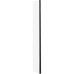 Balterley 8mm Safety Glass Return Screen Satin Black 215x1850mm Black Balterley 8mm Safety Glass Return Screen Satin Black 215x1850mm Black