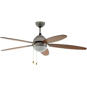 Loops Remote Control Ceiling Fan & Light Satin Nickel Steel 1 x 60W E14 Bulb in Metallics Metallics Loops Remote Control Ceiling Fan & Light Satin Nickel Steel 1 x 60W E14 Bulb in Metallics Metallics