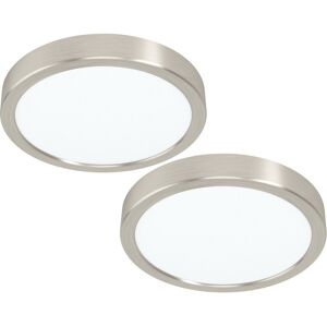 Satin Nickel 2 Pack Ceiling Light - 210mm Surface LED 16.5W Satin Nickel 2 Pack Ceiling Light - 210mm Surface LED 16.5W