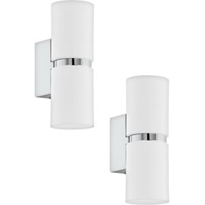 Loos 2 Pack Wall Light - Modern Interior GU10 2x3.3W Loos 2 Pack Wall Light - Modern Interior GU10 2x3.3W