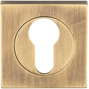 Loops Square Euro Profile Escutcheon 52 x 52mm Concealed Fix Antique Brass in Metallics Metallics Loops Square Euro Profile Escutcheon 52 x 52mm Concealed Fix Antique Brass in Metallics Metallics