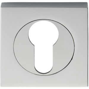 Loops Square Euro Profile Escutcheon 52 x 52mm Concealed Fix Polished Chrome Multicolor Loops Square Euro Profile Escutcheon 52 x 52mm Concealed Fix Polished Chrome Multicolor