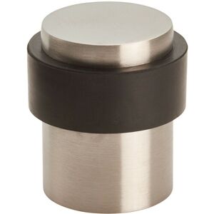 Loops Floor Mounted Pedastal Doorstop with Rubber Buffer 40 x 30mm Satin Steel in Metallics Metallics Loops Floor Mounted Pedastal Doorstop with Rubber Buffer 40 x 30mm Satin Steel in Metallics Metallics