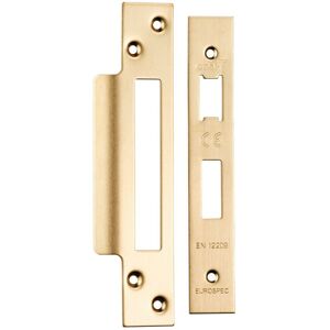 Loops Square Forend Strike & Fixing Pack Suitable for Sashlocks Satin Brass in Metallics Metallics Loops Square Forend Strike & Fixing Pack Suitable for Sashlocks Satin Brass in Metallics Metallics