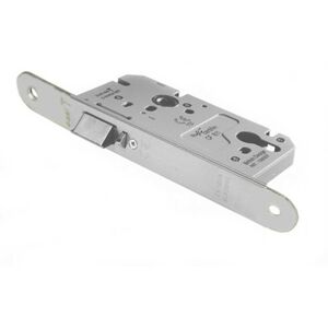 Loops Architectural DIN Euro Profile Nightlatch Radius Forend Satin Stainless Steel in Metallics Metallics Loops Architectural DIN Euro Profile Nightlatch Radius Forend Satin Stainless Steel in Metallics Metallics