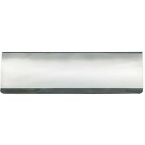 Loops Interior Letterbox Plate Tidy Cover Flap 300 x 95mm Satin Steel & Chrome in Metallics Metallics Loops Interior Letterbox Plate Tidy Cover Flap 300 x 95mm Satin Steel & Chrome in Metallics Metallics