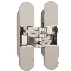 Loops 100 x 22mm Adjustable Medium Duty Concealed Hinge Polished Nickel Internal Door in Metallics Metallics Loops 100 x 22mm Adjustable Medium Duty Concealed Hinge Polished Nickel Internal Door in Metallics Metallics