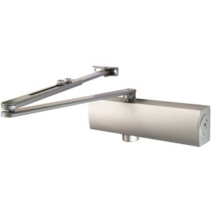 Loops Full Cover Overhead Door Closer Variable Power 2 5 Left or Right Handed Silver in Metallics Metallics Loops Full Cover Overhead Door Closer Variable Power 2 5 Left or Right Handed Silver in Metallics Metallics