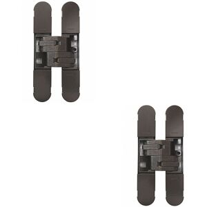 Loops 2x 134 x 24mm Adjustable Medium Duty Conceale Hinge Brass Bronzed Internal Door in Metallics Metallics Loops 2x 134 x 24mm Adjustable Medium Duty Conceale Hinge Brass Bronzed Internal Door in Metallics Metallics