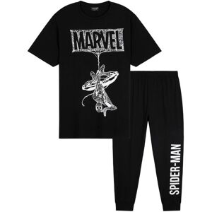 Marvel Men's Spiderman Long Pyjama Set 2 Piece Nightwear T-Shirt Bottoms PJ Sleepwear in Black Size: Large Black L Marvel Men's Spiderman Long Pyjama Set 2 Piece Nightwear T-Shirt Bottoms PJ Sleepwear in Black Size: Large Black L
