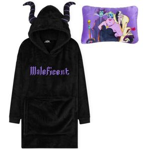 Disney Maleficent Hoodie Blanket & Cushion 2-In-1 in Black Black One Size Disney Maleficent Hoodie Blanket & Cushion 2-In-1 in Black Black One Size