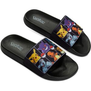 Pokemon Grid Sliders Beach Pool Flat Summer Sandals Shoes in Black Size: 2 Black 2 Pokemon Grid Sliders Beach Pool Flat Summer Sandals Shoes in Black Size: 2 Black 2