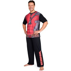 Marvel Men's Deadpool Pyjama Set in Black Size: Medium Black M Marvel Men's Deadpool Pyjama Set in Black Size: Medium Black M
