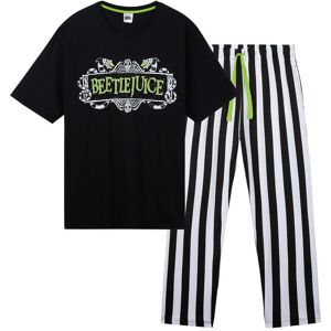 Beetlejuice Men's Pyjama Set in Black Size: XL Black XL Beetlejuice Men's Pyjama Set in Black Size: XL Black XL