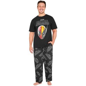 Marvel Men's Deadpool & Wolverine Pyjama Set in Black Size: Medium Black M Marvel Men's Deadpool & Wolverine Pyjama Set in Black Size: Medium Black M