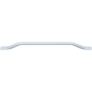 Loops White Steel Pipe Grab Bar - 700mm Length - Rounded Safety Ends - Epoxy Coating White Loops White Steel Pipe Grab Bar - 700mm Length - Rounded Safety Ends - Epoxy Coating White