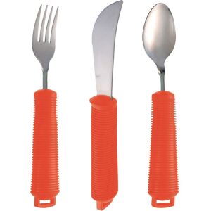 Loops 3 Piece Bendable Cutlery Set - Fork Knife & Spoon - Diswasher Safe - Red Multicolor Loops 3 Piece Bendable Cutlery Set - Fork Knife & Spoon - Diswasher Safe - Red Multicolor