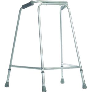 Loops Lightweight Aluminium Walking Frame - 770 to 870mm Adjustable Height - Medium Multicolor Loops Lightweight Aluminium Walking Frame - 770 to 870mm Adjustable Height - Medium Multicolor