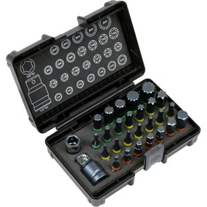 Loops 28 PACK TRX Hex Spline IMPACT Bit Set - 3/8" & 1/2" Square Drive Socket S2 STEEL in Metallics Metallics Loops 28 PACK TRX Hex Spline IMPACT Bit Set - 3/8" & 1/2" Square Drive Socket S2 STEEL in Metallics Metallics