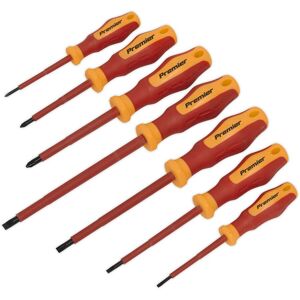 Loops 7 PACK VDE Screwdriver Set - 1000V AC Shock Proof Insulated Shafts Comfort Grip Multicolor Loops 7 PACK VDE Screwdriver Set - 1000V AC Shock Proof Insulated Shafts Comfort Grip Multicolor