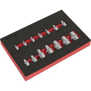 Loops 14 PACK TRX Star Socket Set - 1/4" 3/8" 1/2" Square Drive Chrome Vanadium Steel in Metallics Metallics Loops 14 PACK TRX Star Socket Set - 1/4" 3/8" 1/2" Square Drive Chrome Vanadium Steel in Metallics Metallics