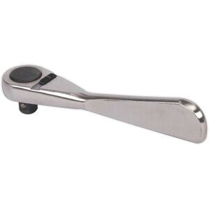 Loops Stainless Steel Micro Ratchet Wrench - 1/4" Sq Drive - 72-Tooth - Slide Reverse in Metallics Metallics Loops Stainless Steel Micro Ratchet Wrench - 1/4" Sq Drive - 72-Tooth - Slide Reverse in Metallics Metallics