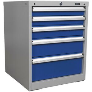 Loops 5 Drawer Industrial Cabinet - High Quality Lock - Heavy Duty Drawer Slides Multicolor Loops 5 Drawer Industrial Cabinet - High Quality Lock - Heavy Duty Drawer Slides Multicolor