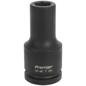 Loops 17mm Forged Deep Impact Socket - 3/4 Inch Sq Drive - Chromoly Wrench Socket Multicolor Loops 17mm Forged Deep Impact Socket - 3/4 Inch Sq Drive - Chromoly Wrench Socket Multicolor