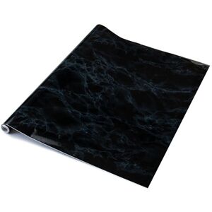 D-C-Fix Marble Black Self Adhesive Vinyl Wrap Film Size: 450mm x 1000mm Black 450mm x 1000mm D-C-Fix Marble Black Self Adhesive Vinyl Wrap Film Size: 450mm x 1000mm Black 450mm x 1000mm