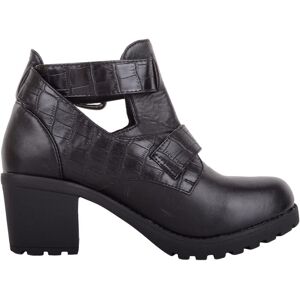 ABSOLUTE FOOTWEAR Girl's Childrens Juniors Slip On Buckled Faux Leather Heeled School Shoes in Black Size: Infant 12 Black Infant 12 ABSOLUTE FOOTWEAR Girl's Childrens Juniors Slip On Buckled Faux Leather Heeled School Shoes in Black Size: Infant 12 Black Infant 12