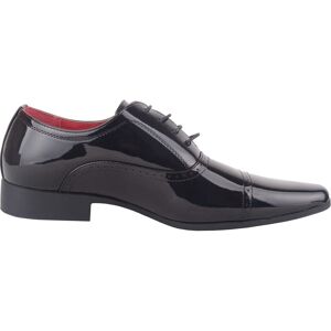 ABSOLUTE FOOTWEAR Men's Mens Boys Faux Leather Patent Formal Smart Wedding Work Lace Up Shoes in Black Size: 9 Black 9 ABSOLUTE FOOTWEAR Men's Mens Boys Faux Leather Patent Formal Smart Wedding Work Lace Up Shoes in Black Size: 9 Black 9