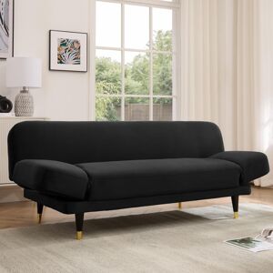 Home Detail Silas Sofa Bed With Adjustable Armrests in Black Size: 3 Seater Black 3 Seater Home Detail Silas Sofa Bed With Adjustable Armrests in Black Size: 3 Seater Black 3 Seater