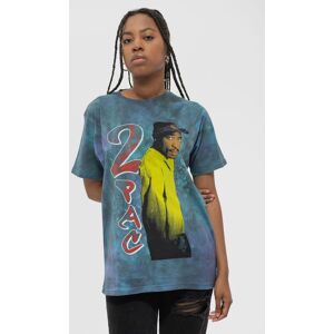 Tupac Shakur Vintage 2PAC Dye Wash T-Shirt in Blue Size: XL Blue XL Tupac Shakur Vintage 2PAC Dye Wash T-Shirt in Blue Size: XL Blue XL