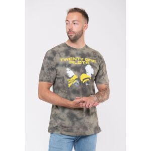 Twenty One Pilots Back To Back Dip Dye T-Shirt in Green Size: Large Green L Twenty One Pilots Back To Back Dip Dye T-Shirt in Green Size: Large Green L