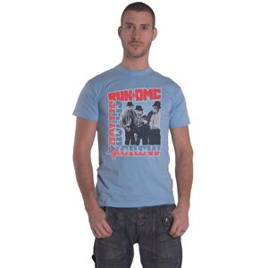 Run DMC Hollis Crew T-Shirt in Blue Size: Large Blue L Run DMC Hollis Crew T-Shirt in Blue Size: Large Blue L