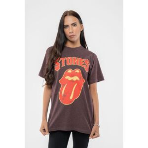 The Rolling Stones Gothic Text Band Logo T-Shirt in Brown Size: Small Brown S The Rolling Stones Gothic Text Band Logo T-Shirt in Brown Size: Small Brown S