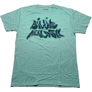 Billie Eilish Neon Logo T-Shirt in Blue Size: Medium Blue M Billie Eilish Neon Logo T-Shirt in Blue Size: Medium Blue M
