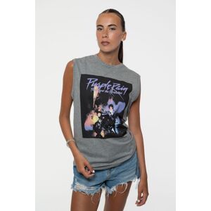 Prince Purple Rain Muscle Tank in Grey Size: 2XL Grey 2XL Prince Purple Rain Muscle Tank in Grey Size: 2XL Grey 2XL