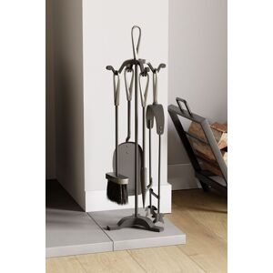 Home Discount Fire Vida 5 Piece Buxton Companion Set Indoor Outdoor Fireplace Tool in Metallic Silver Metallic Silver Home Discount Fire Vida 5 Piece Buxton Companion Set Indoor Outdoor Fireplace Tool in Metallic Silver Metallic Silver