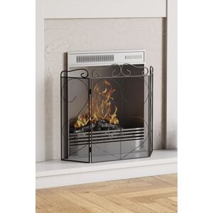 Home Discount Fire Vida Tapton 3 Panel Fire Guard Fireplace Shield Protector in Black Black Home Discount Fire Vida Tapton 3 Panel Fire Guard Fireplace Shield Protector in Black Black