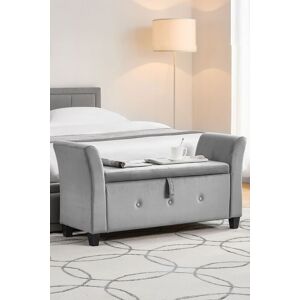 Home Discount Vida Designs Seville Storage Ottoman Velvet Fabric UKFR Furniture in Grey Grey Home Discount Vida Designs Seville Storage Ottoman Velvet Fabric UKFR Furniture in Grey Grey