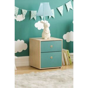 Home Discount Junior Vida Neptune 2 Drawer Bedside Table Kids Children Bedroom Furniture in Blue Blue Home Discount Junior Vida Neptune 2 Drawer Bedside Table Kids Children Bedroom Furniture in Blue Blue