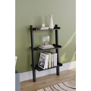 Home Discount Vida Designs York 3 Tier Ladder Bookcase Storage 1005 x 560 x 320 mm in Black Black Home Discount Vida Designs York 3 Tier Ladder Bookcase Storage 1005 x 560 x 320 mm in Black Black