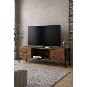 Home Discount Vida Designs Brooklyn 2 Drawer TV Unit Up to 55 Inches Bedroom Living Room Furniture in Dark Brown Dark Brown Home Discount Vida Designs Brooklyn 2 Drawer TV Unit Up to 55 Inches Bedroom Living Room Furniture in Dark Brown Dark Brown