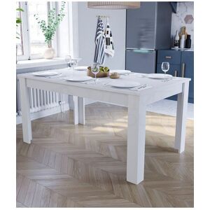 Home Discount Vida Designs Medina 6 Seater Dining Table Dining Room Furniture in White White Home Discount Vida Designs Medina 6 Seater Dining Table Dining Room Furniture in White White