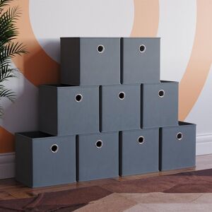 Home Discount Vida Designs Durham Cube Storage Basket Organizer Set of 9 in Grey Grey Home Discount Vida Designs Durham Cube Storage Basket Organizer Set of 9 in Grey Grey