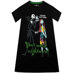 Disney Girl's Nightmare before Christmas Nightdress in Black Size: 12-13 Years Black 12-13 Years Disney Girl's Nightmare before Christmas Nightdress in Black Size: 12-13 Years Black 12-13 Years