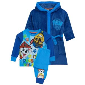 Paw Patrol Boy's Dressing Gown & Pyjamas Set in Blue Size: 5-6 Years Blue 5-6 Years Paw Patrol Boy's Dressing Gown & Pyjamas Set in Blue Size: 5-6 Years Blue 5-6 Years