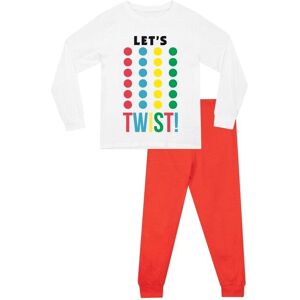 Hasbro Twister Pyjamas in White Size: 6-7 Years White 6-7 Years Hasbro Twister Pyjamas in White Size: 6-7 Years White 6-7 Years